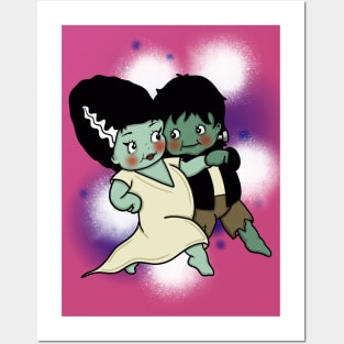 KEWPIE FRANKENSTEIN COUPLE Posters and Art